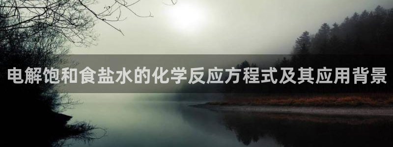威九国际可以退钱吗怎么退款：电解饱和食盐水的化学反应方程式及